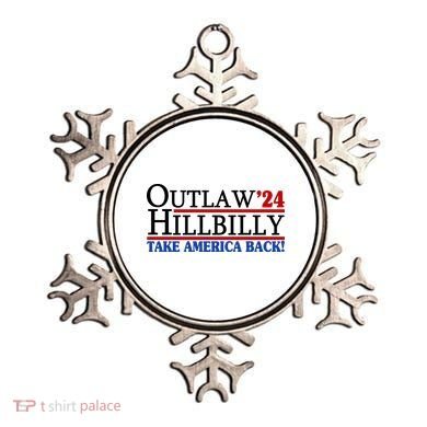 Trump Vance 2024 Outlaw Hillbilly Take America Back Ornament