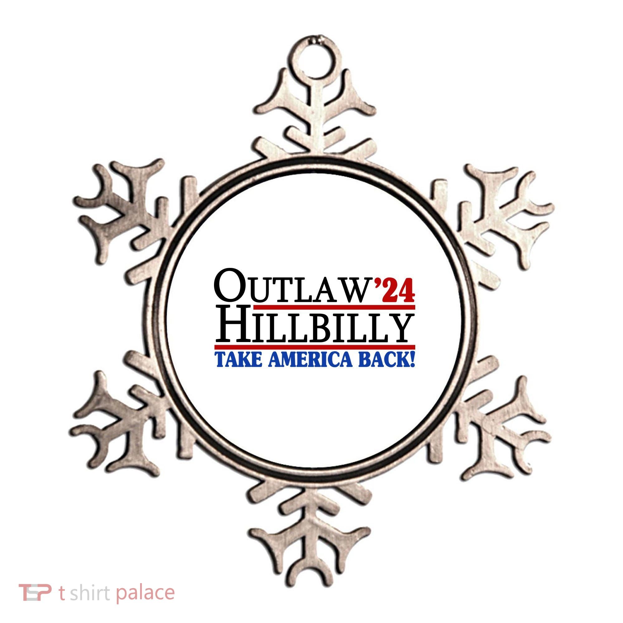 Trump Vance 2024 Outlaw Hillbilly Take America Back Ornament