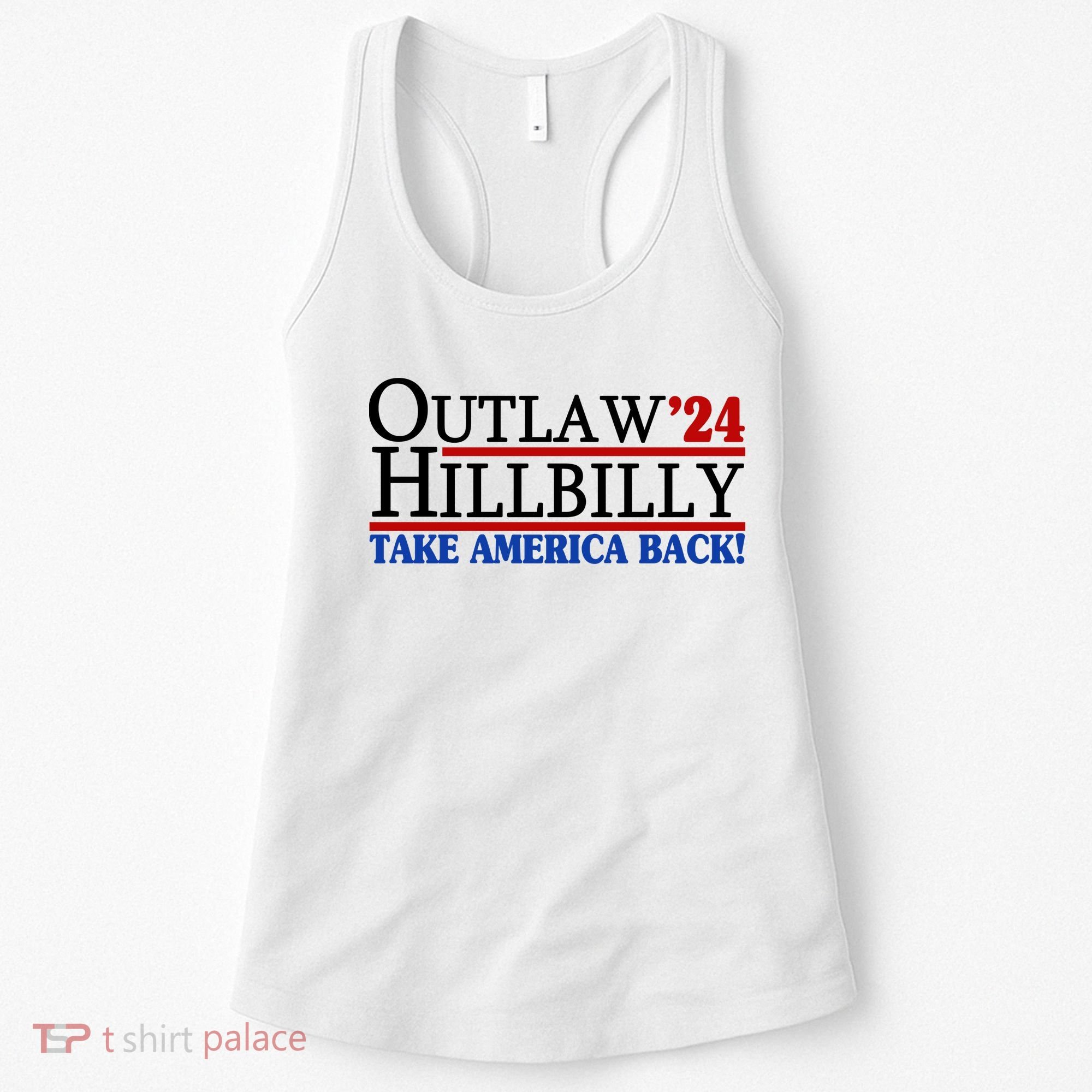 Trump Vance 2024 Outlaw Hillbilly Take America Back Women's Tank Top