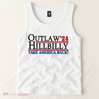 Trump Vance 2024 Outlaw Hillbilly Take America Back Tank Top thumb 2
