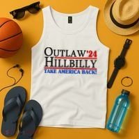 Trump Vance 2024 Outlaw Hillbilly Take America Back Tank Top thumb 4