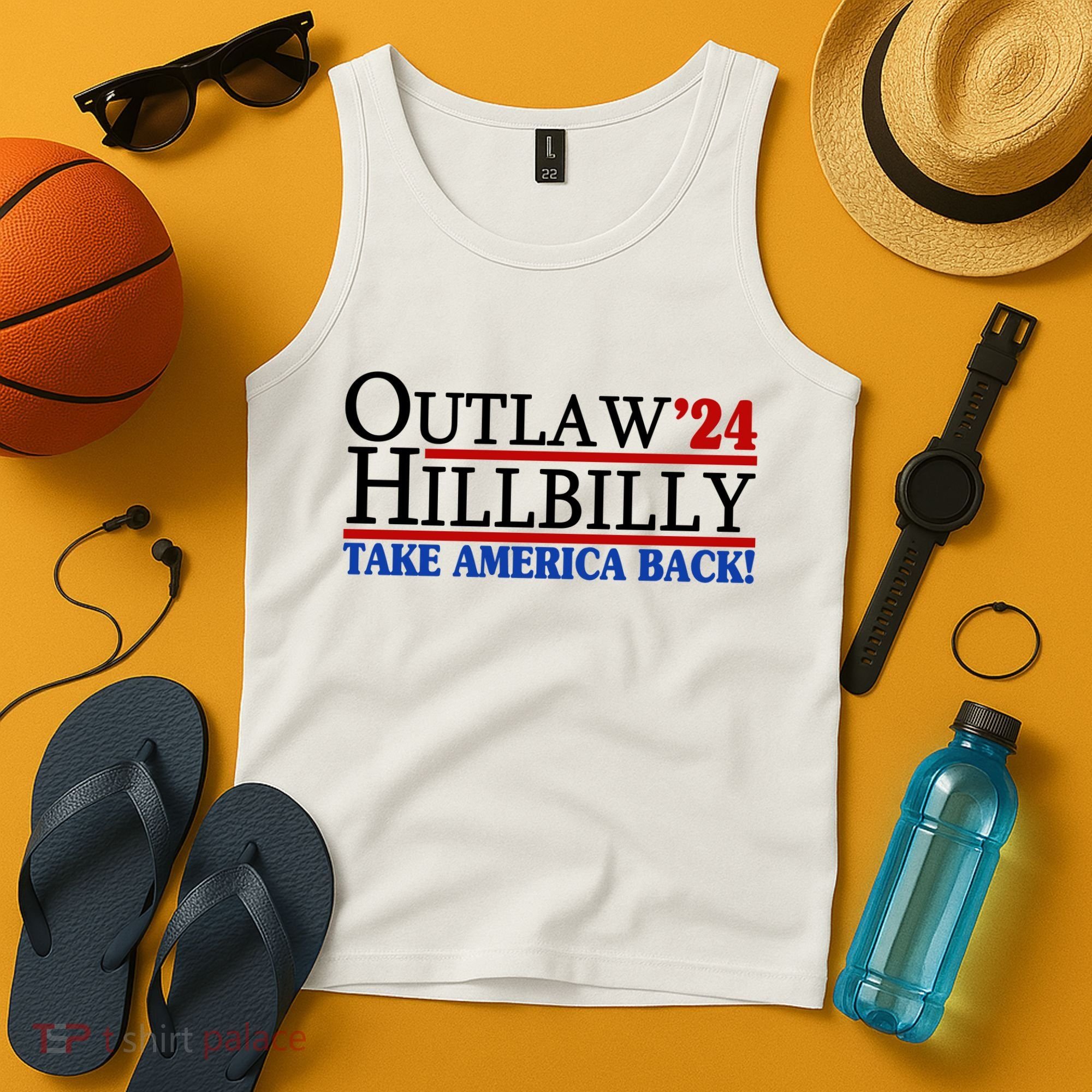 Trump Vance 2024 Outlaw Hillbilly Take America Back Tank Top