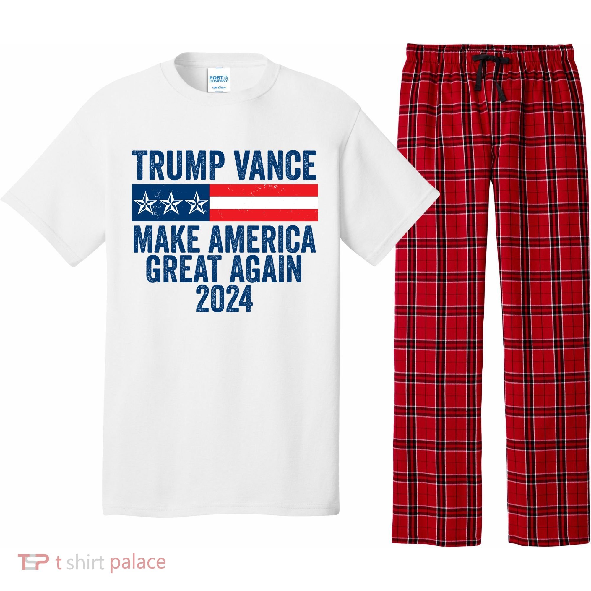 Trump Vance 2024 Make America Great Again Pajama Set