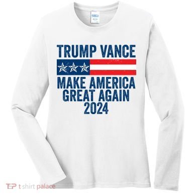 Trump Vance 2024 Make America Great Again Women's Long Sleeve Shirt
