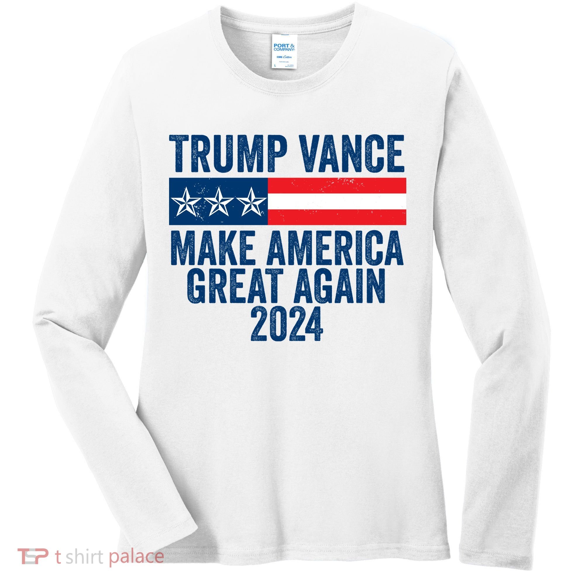 Trump Vance 2024 Make America Great Again Women's Long Sleeve Shirt