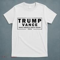 Trump Vance 2024 Make America Great Again Maga Blackout Logo T-Shirt thumb 5