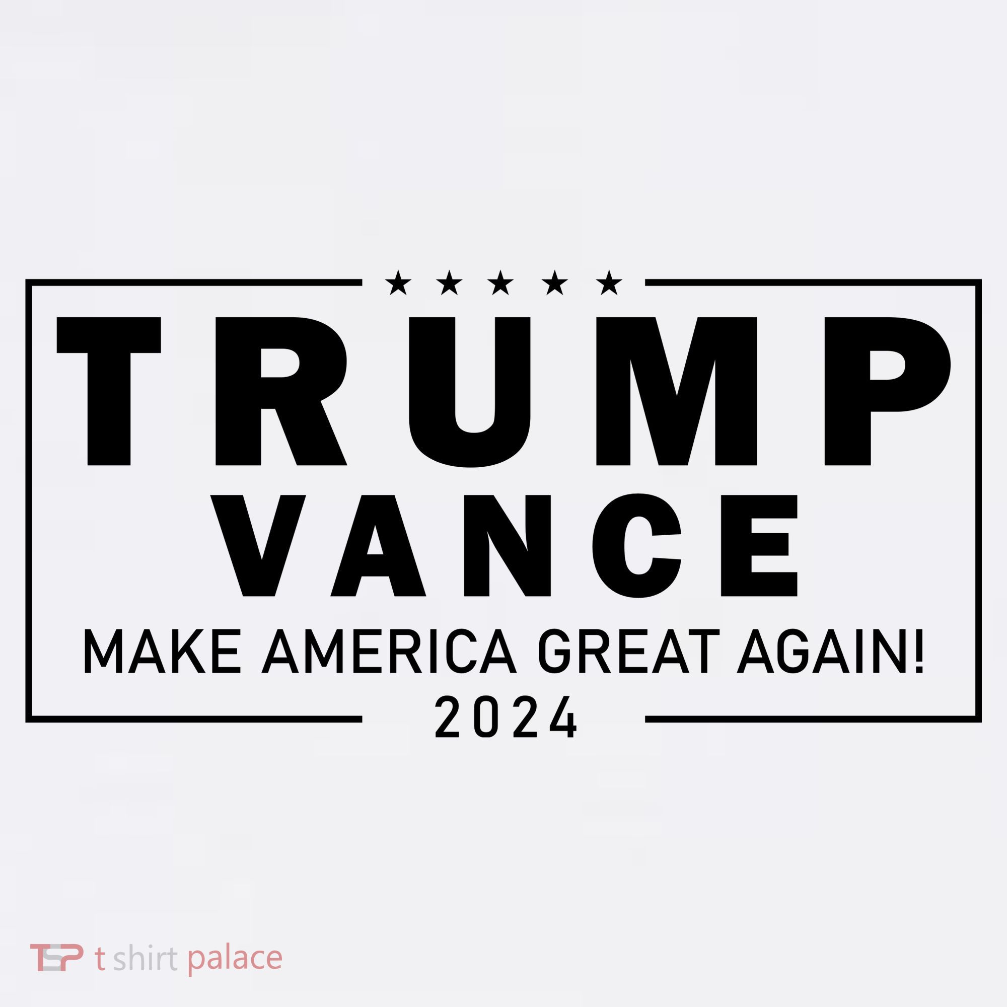 Trump Vance 2024 Make America Great Again Maga Blackout Logo Women's Tank Top