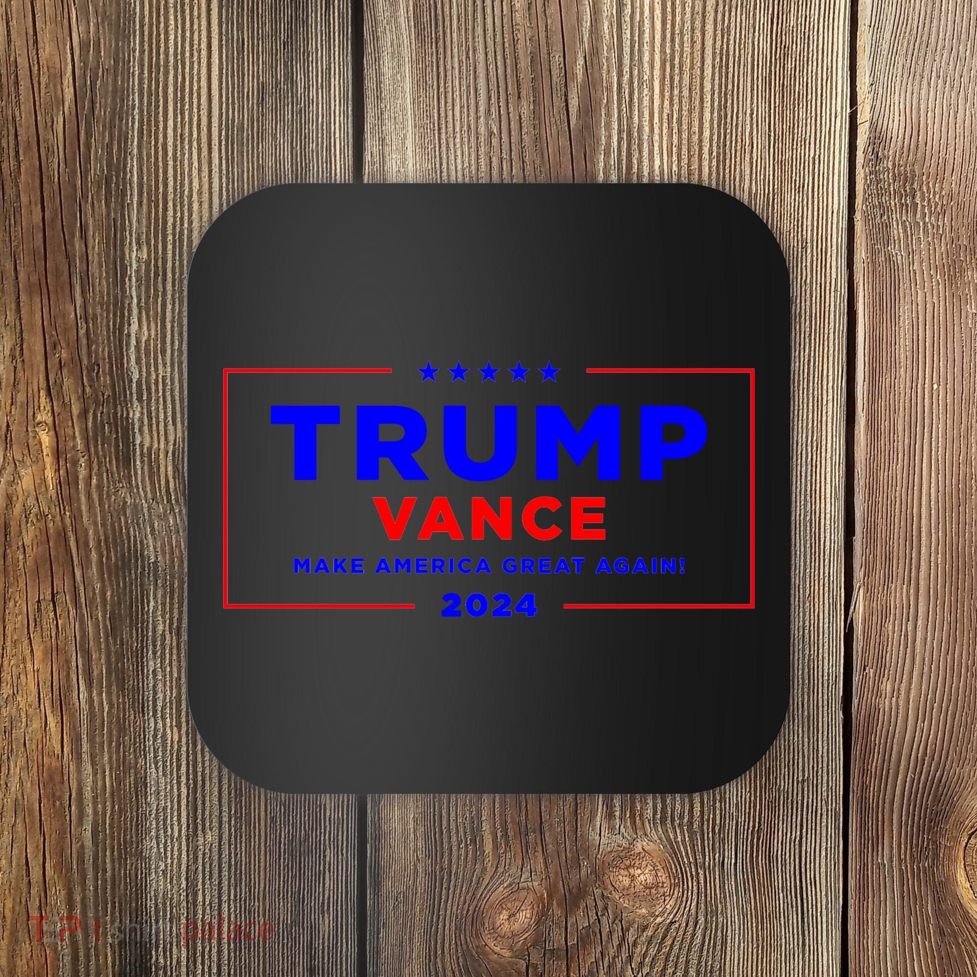 Trump Vance 2024 Front Pocket Print With Back Print Coaster