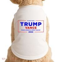 Trump Vance 2024 Front Pocket Print With Back Print Doggie Tank thumb 0