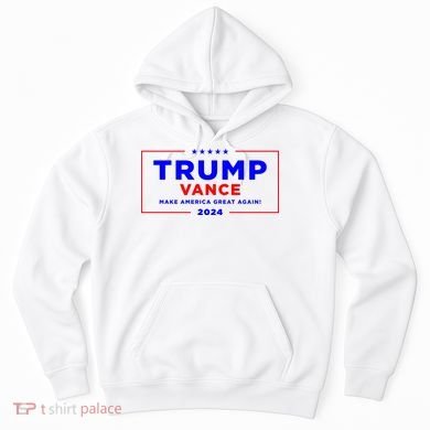 Trump Vance 2024 Front Pocket Print With Back Print Hoodie