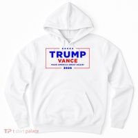 Trump Vance 2024 Front Pocket Print With Back Print Hoodie thumb 0