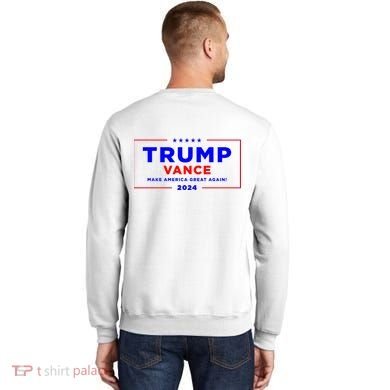 Trump Vance 2024 Front Pocket Print With Back Print Sweatshirt back