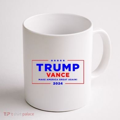 Trump Vance 2024 Front Pocket Print With Back Print Coffee Mug back