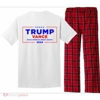 Trump Vance 2024 Front Pocket Print With Back Print Pajama Set thumb 1
