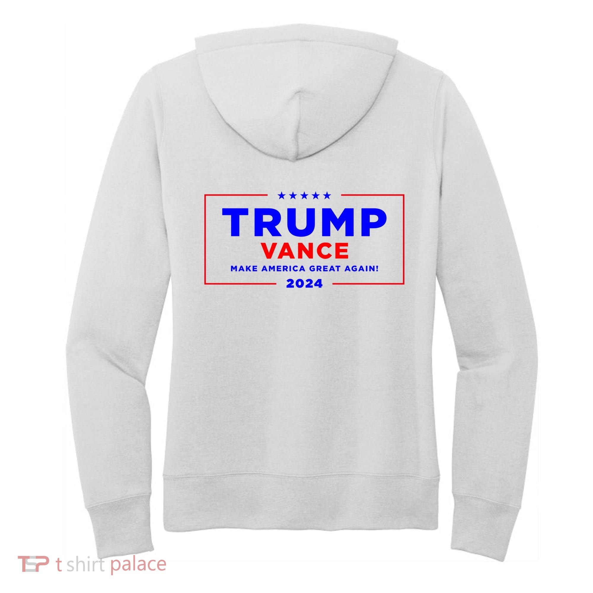 Trump Vance 2024 Front Pocket Print With Back Print Women's Hoodie