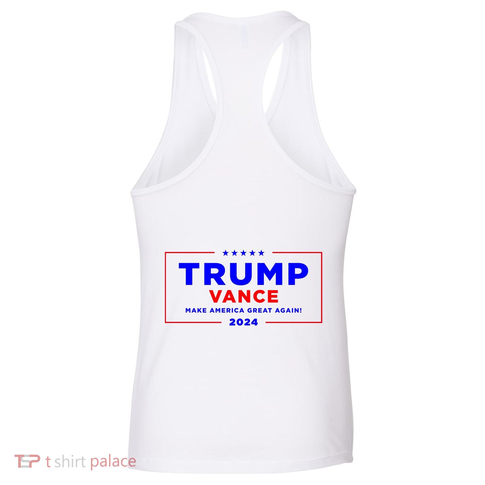 Trump Vance 2024 Front Pocket Print With Back Print Women's Tank Top