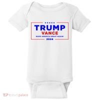 Trump Vance 2024 Front Pocket Print With Back Print Baby Bodysuit thumb 0