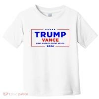 Trump Vance 2024 Front Pocket Print With Back Print Toddler T-Shirt thumb 0