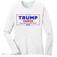 Trump Vance 2024 Front Pocket Print With Back Print Women's Long Sleeve Shirt thumb 0