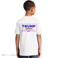 Trump Vance 2024 Front Pocket Print With Back Print Kids T-Shirt thumb 1