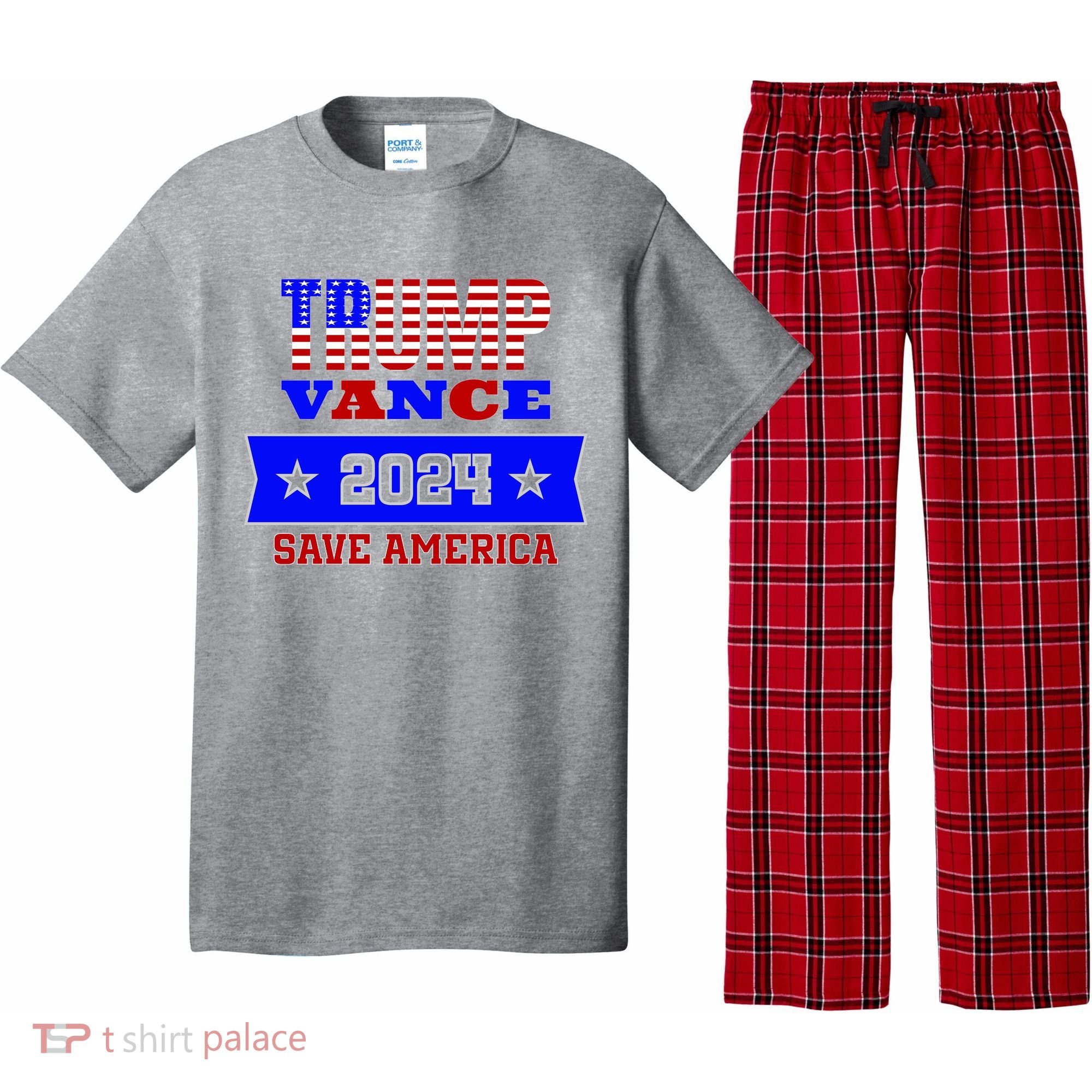 Trump Vance 2024 Save America Pajama Set