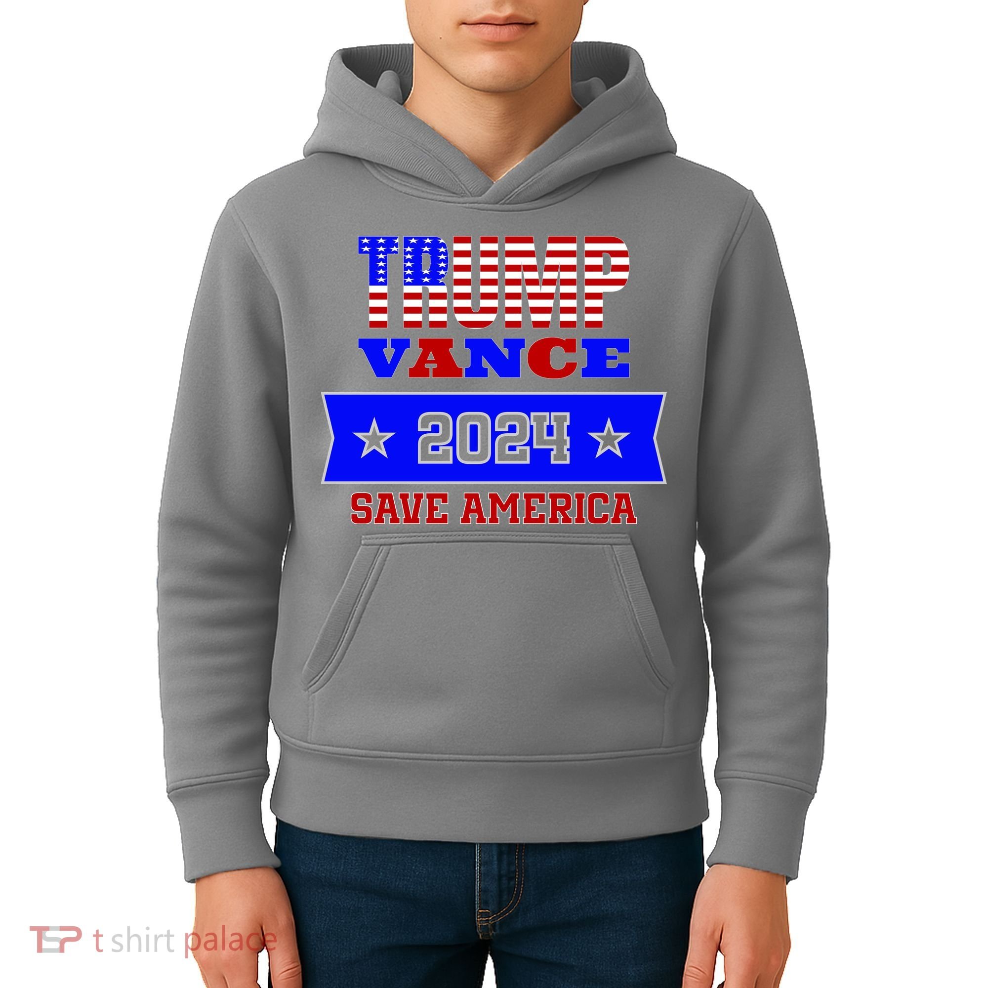 Trump Vance 2024 Save America Kids Hoodie