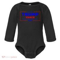 Trump Vance 2024 Pocket Print Baby Long Sleeve Bodysuit thumb 0