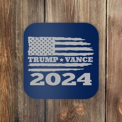 Trump Vance 2024 Gray Style Coaster