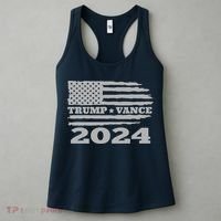 Trump Vance 2024 Gray Style Women's Tank Top thumb 3