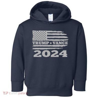 Trump Vance 2024 Gray Style Toddler Hoodie