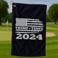 Trump Vance 2024 Gray Style Golf Towel thumb 1