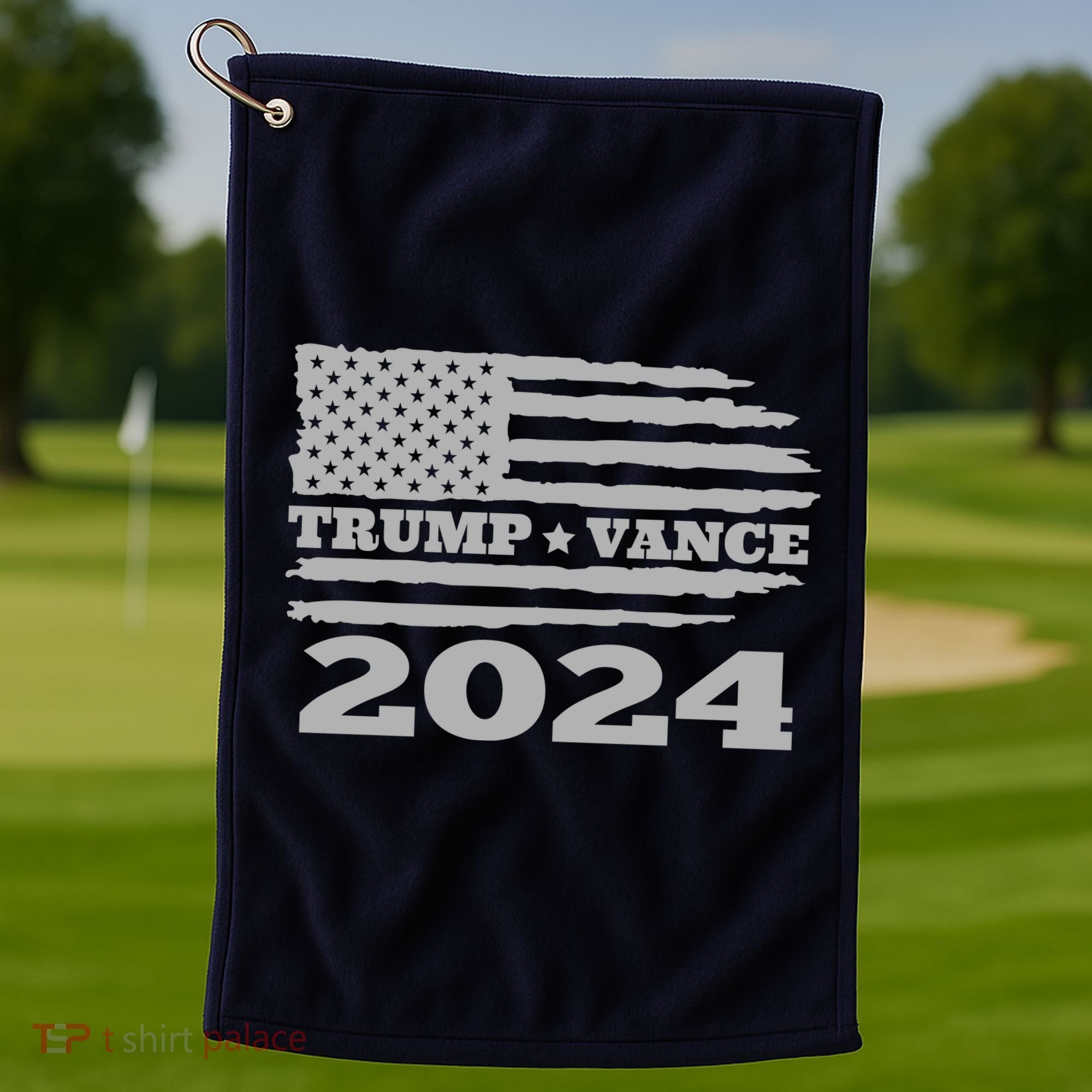 Trump Vance 2024 Gray Style Golf Towel