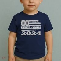 Trump Vance 2024 Gray Style Toddler T-Shirt thumb 2