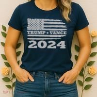 Trump Vance 2024 Gray Style Women's T-Shirt thumb 2