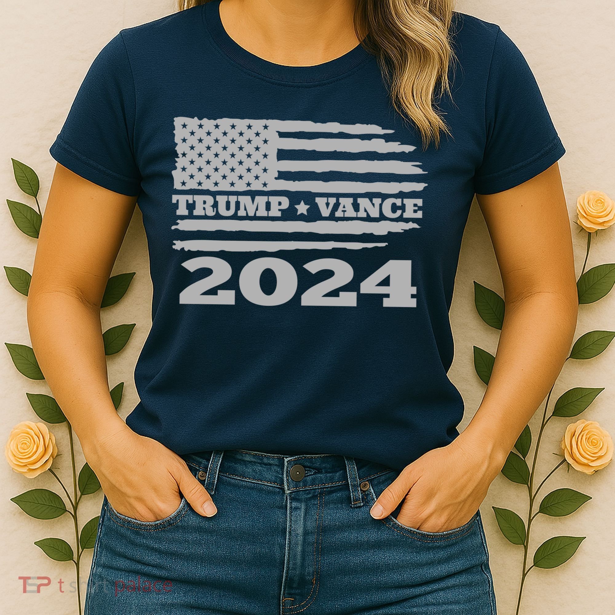Trump Vance 2024 Gray Style Women's T-Shirt