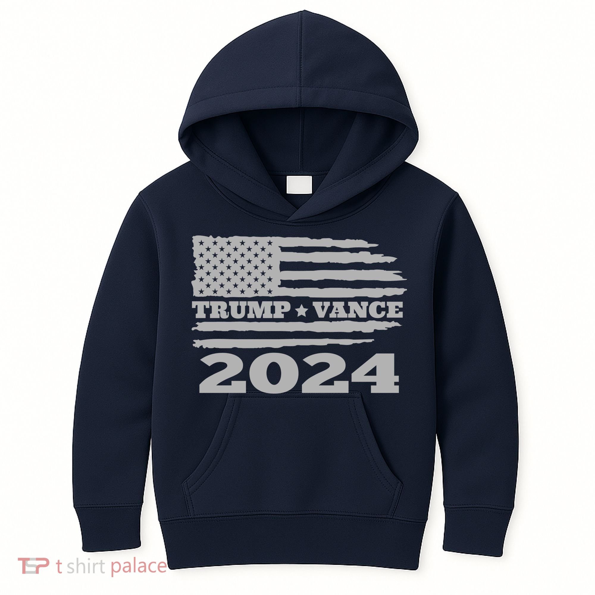Trump Vance 2024 Gray Style Kids Hoodie