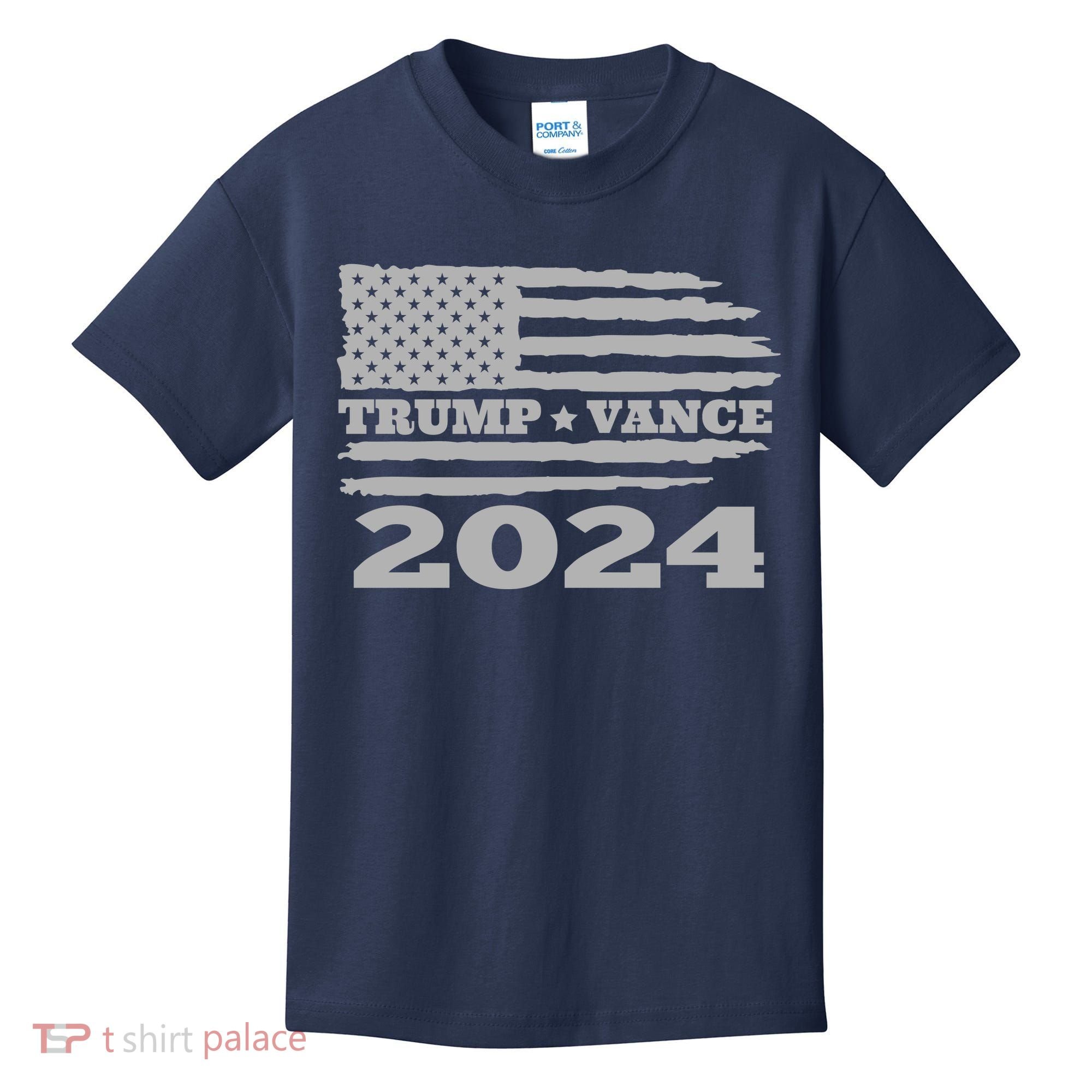 Trump Vance 2024 Gray Style Kids T-Shirt
