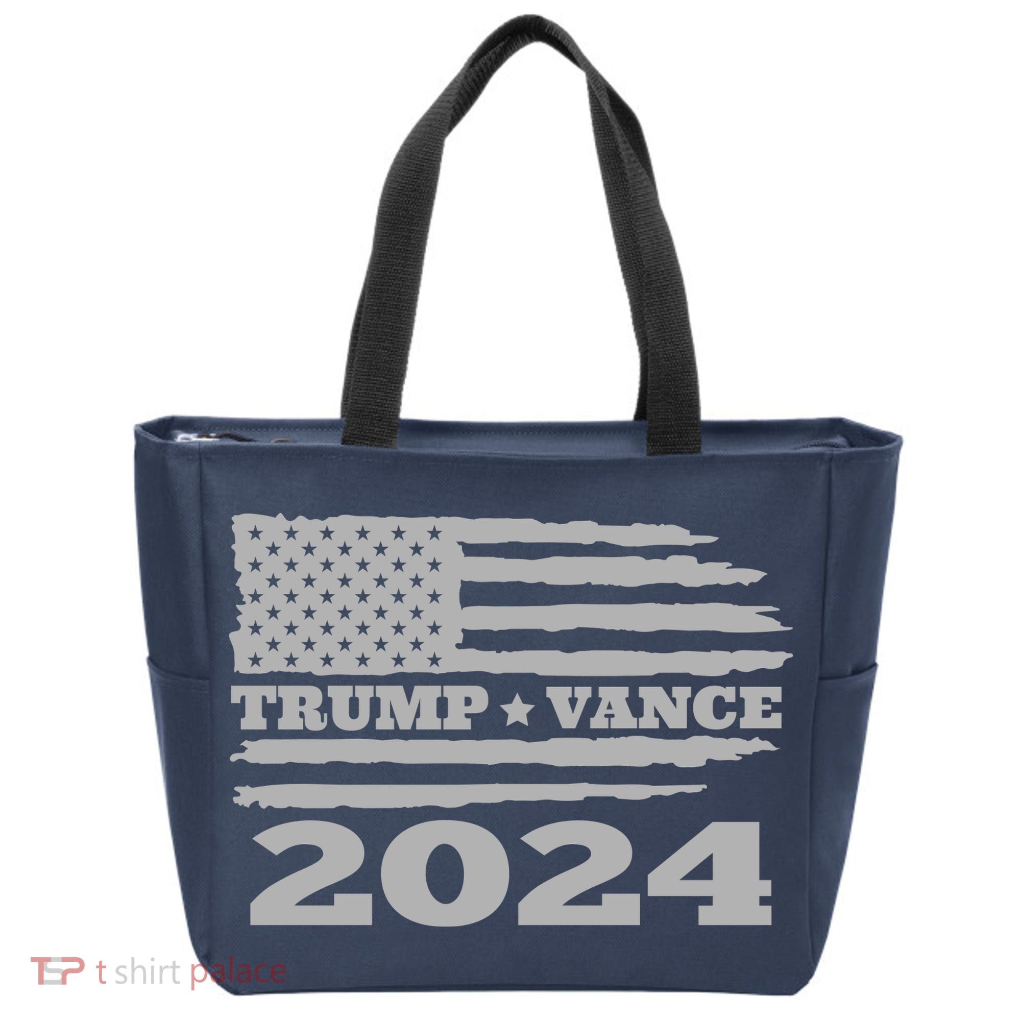 Trump Vance 2024 Gray Style Tote Bag