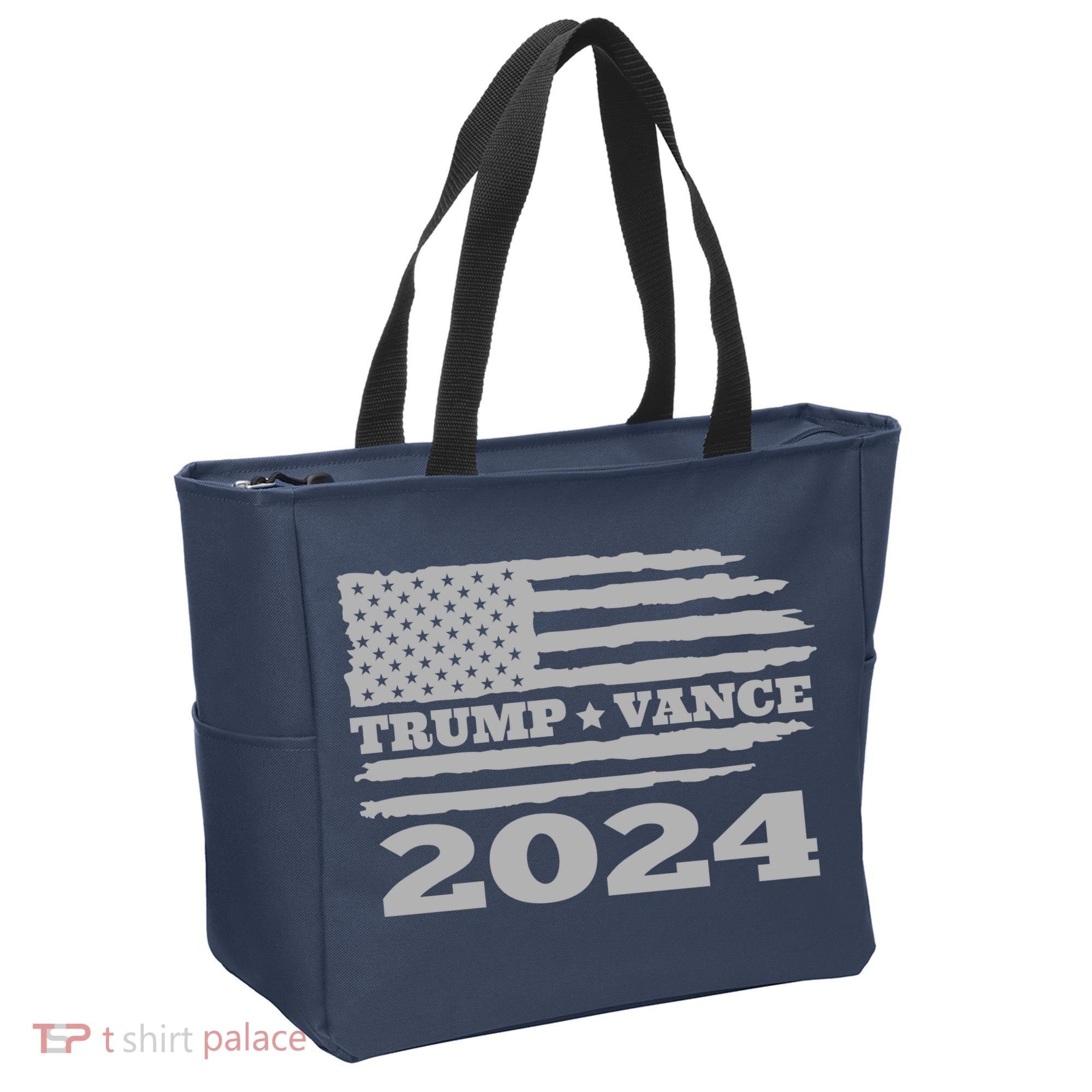 Trump Vance 2024 Gray Style Tote Bag