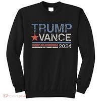 Trump Vance 2024 Retro Featuring Trump And Jd Vance Sweatshirt thumb 0