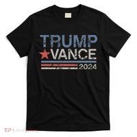 Trump Vance 2024 Retro Featuring Trump And Jd Vance T-Shirt thumb 0