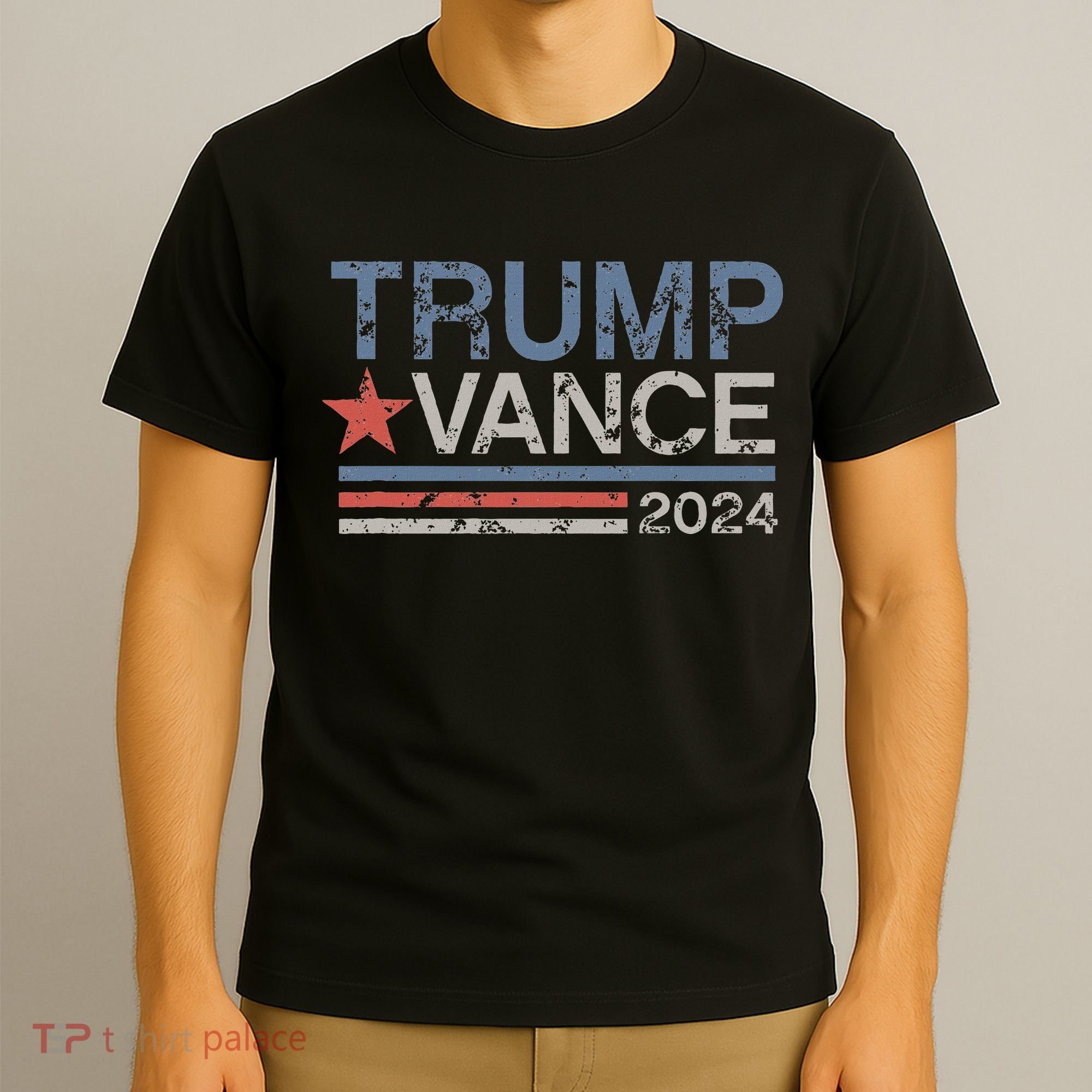 Trump Vance 2024 Retro Featuring Trump And Jd Vance T-Shirt