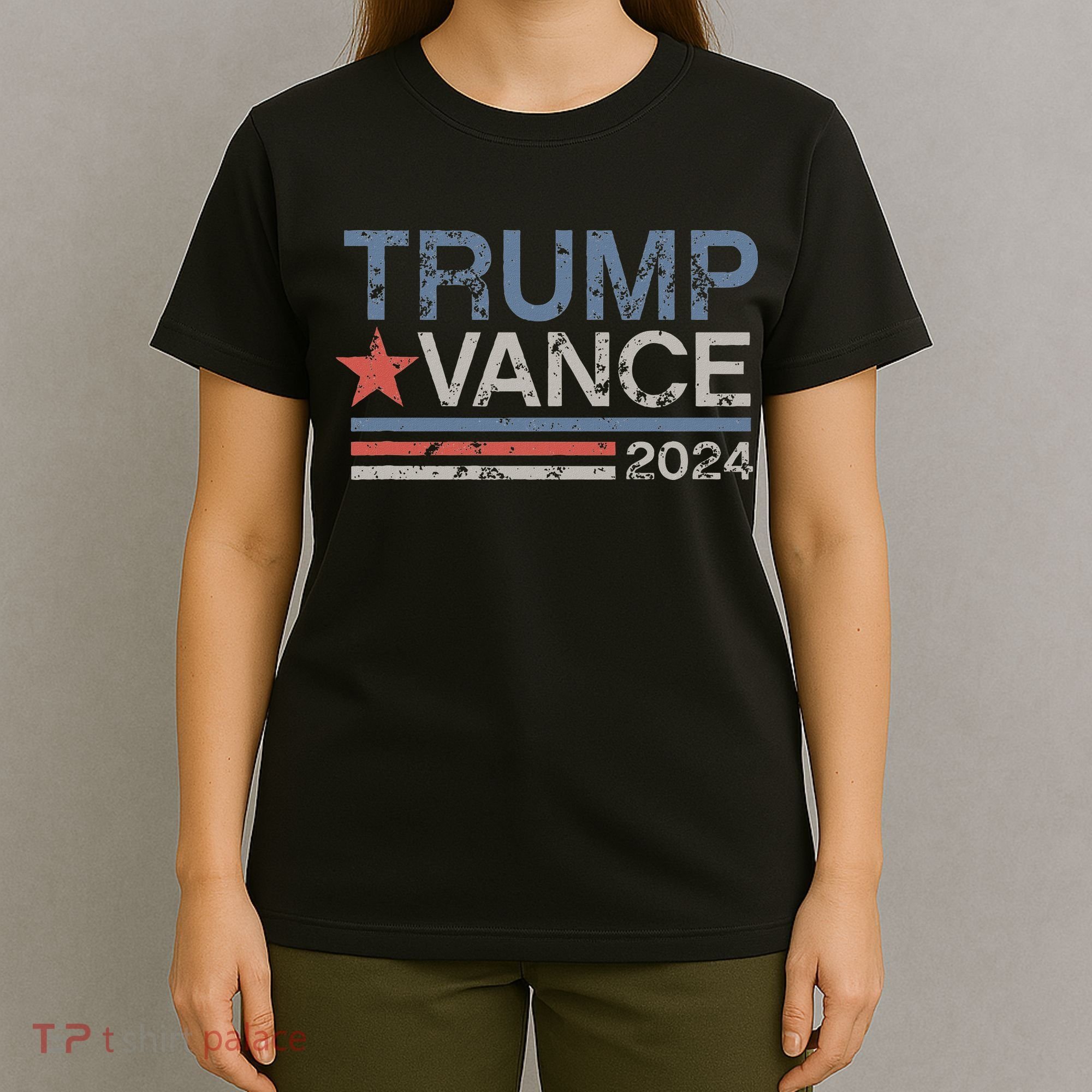 Trump Vance 2024 Retro Featuring Trump And Jd Vance T-Shirt