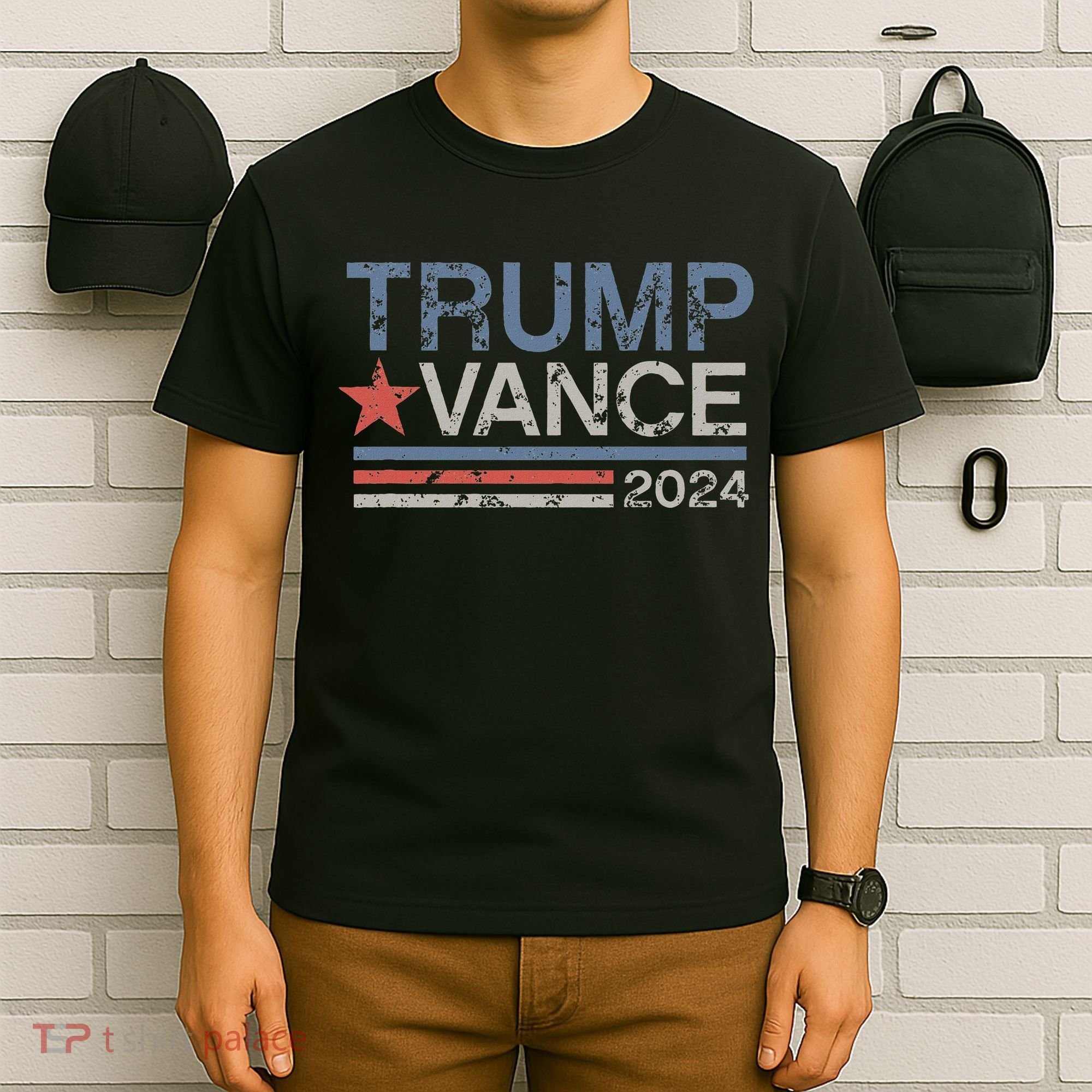 Trump Vance 2024 Retro Featuring Trump And Jd Vance T-Shirt