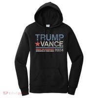 Trump Vance 2024 Retro Featuring Trump And Jd Vance Women's Hoodie thumb 0