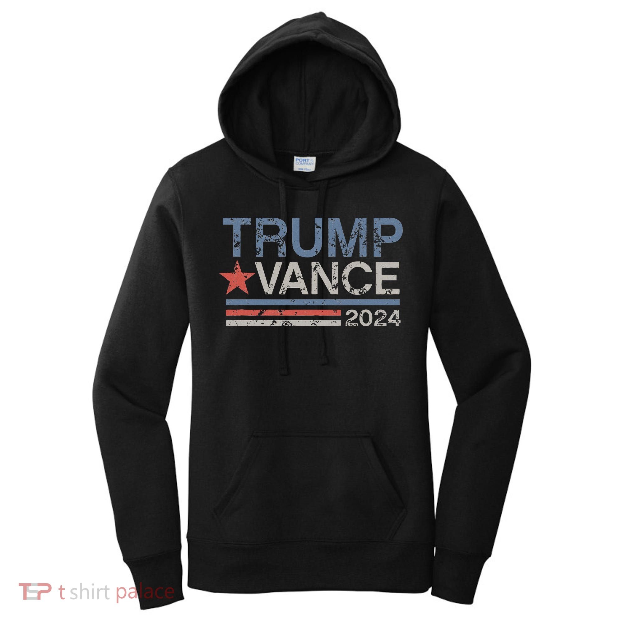 Trump Vance 2024 Retro Featuring Trump And Jd Vance Women's Hoodie