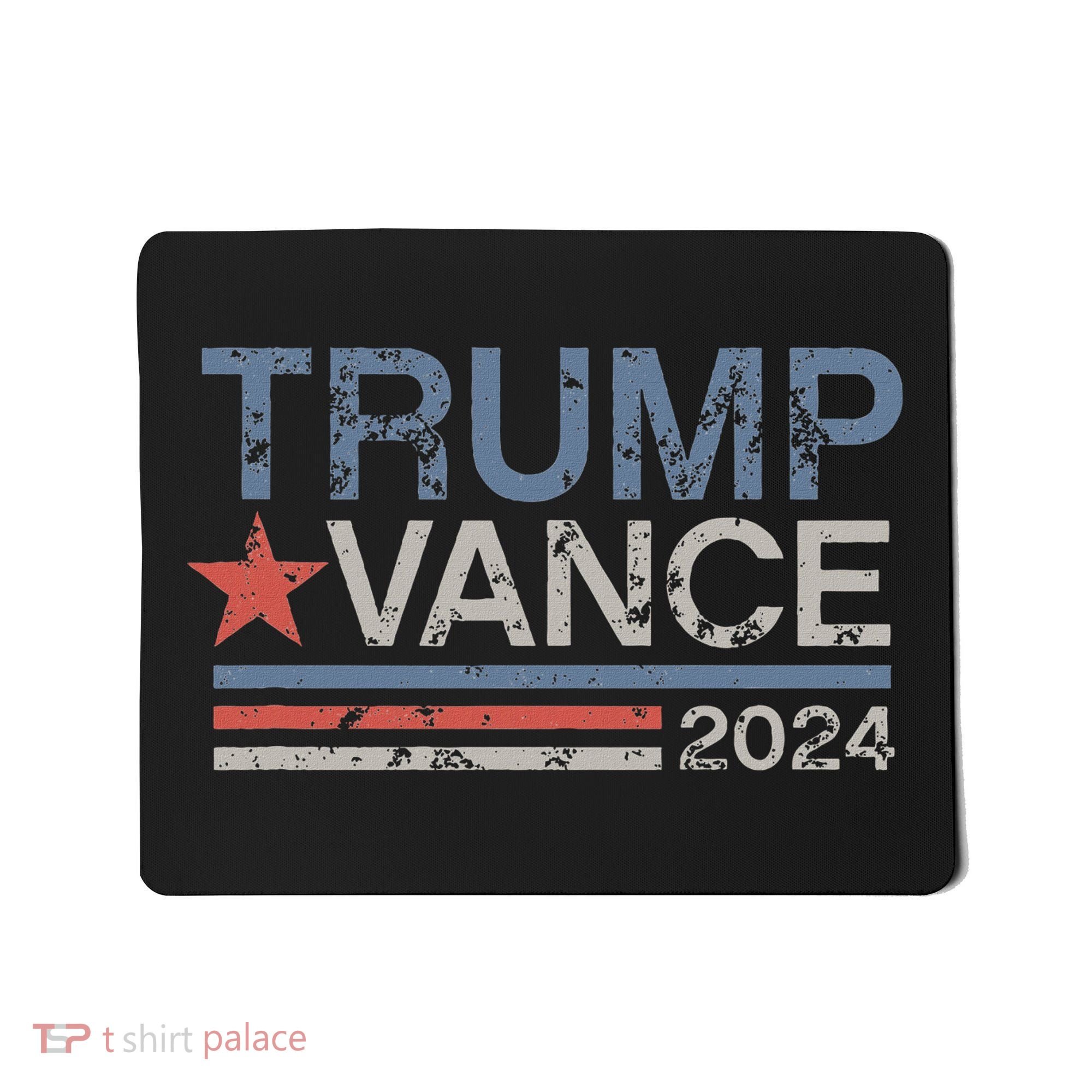 Trump Vance 2024 Retro Featuring Trump And Jd Vance Mousepad