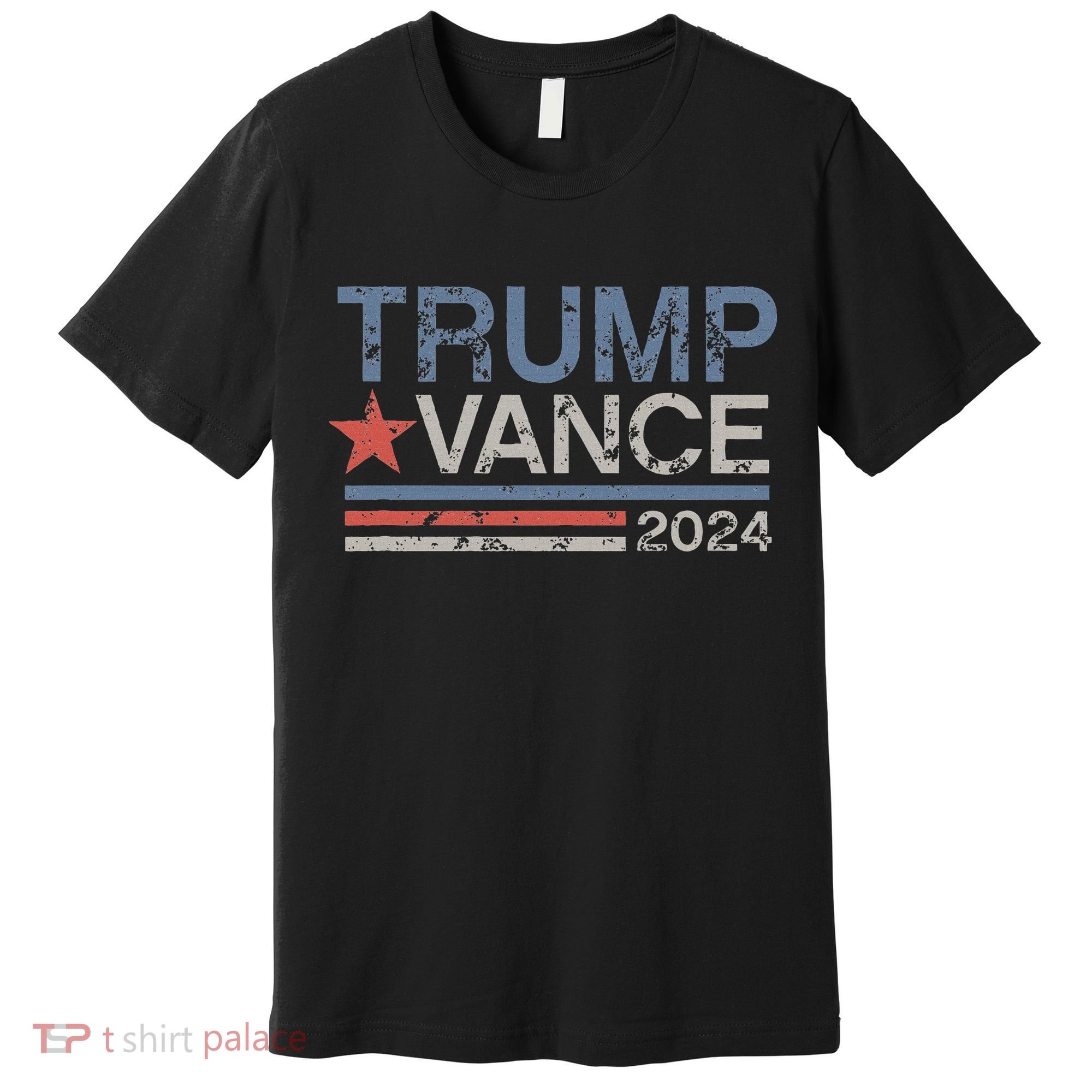 Trump Vance 2024 Retro Featuring Trump And Jd Vance Premium T-Shirt