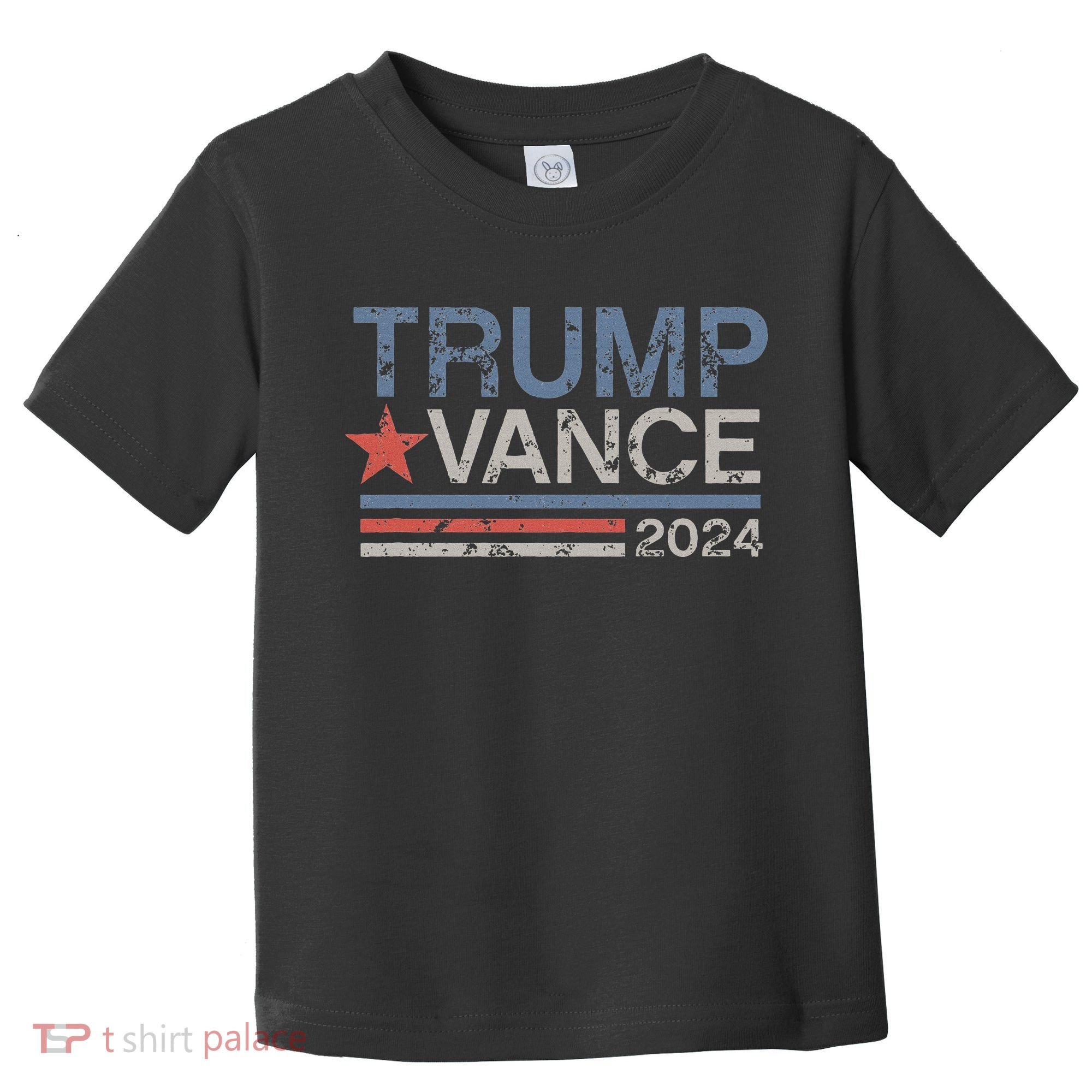 Trump Vance 2024 Retro Featuring Trump And Jd Vance Toddler T-Shirt