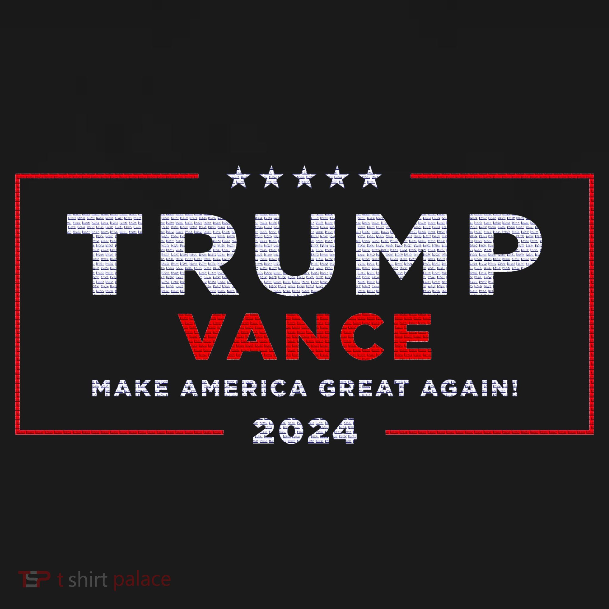 Trump Vance 2024 Brick Texture Ornament